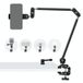 NEEWER Articulating Magic Arm UA056 Articulating Magische arm met Super Clamp/Action Cam Mount/Mobiele Telefoonhouder, Overhead Camera Tafelhouder Mic Boom Statief, compatibel met GoPro iPhone DSLR
