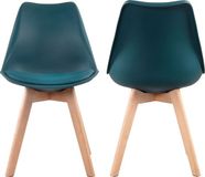 Happy Garden Set van 2 NORA blauwe Scandinavische stoelen met kussen