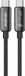 DrPhone WDC2 USB C naar USB C – Nylon Gevlochten Oplaadkabel – 100W – 480 Mbps – Snel Laden + Data Sync - LED-oplaadindicator – Zwart