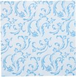 Papstar 50 Servetten ROYAL Collection 1/4 vouw 40 cm x 40 cm turkoois Damascato