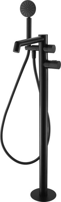 Ben Engraved Line Vrijstaande Badmengkraan Mat Zwart