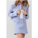 French Connection Effie Veste en bouclette Bleu