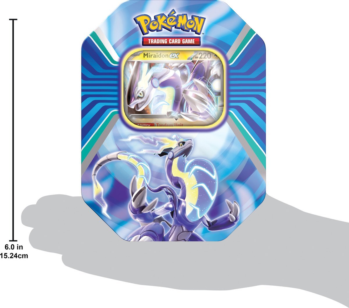 Pokémon Paldea Legends Tin 2023 - Miraidon ex - Kaarten