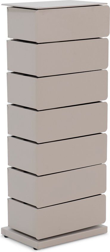Spinder Design Ladekast Joey 7 - Silky Taupe - Staal