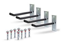 Alberts GAH-Alberts Velgenhouderset, galvanisch verzinkt, met PVC-omhulsels, haken van 200 mm