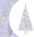 vidaXL - Kunstkerstboom - Wit - 120 cm - PVC en Staal