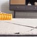 Safavieh Bohemian Indoor Hand Tufted Abstract Collection, ABT340, in Ivory / Charcoal, 60 X 91 cm