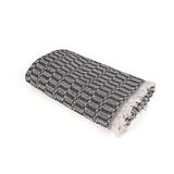 Bankhoes geruit 170 x 210 cm antraciet