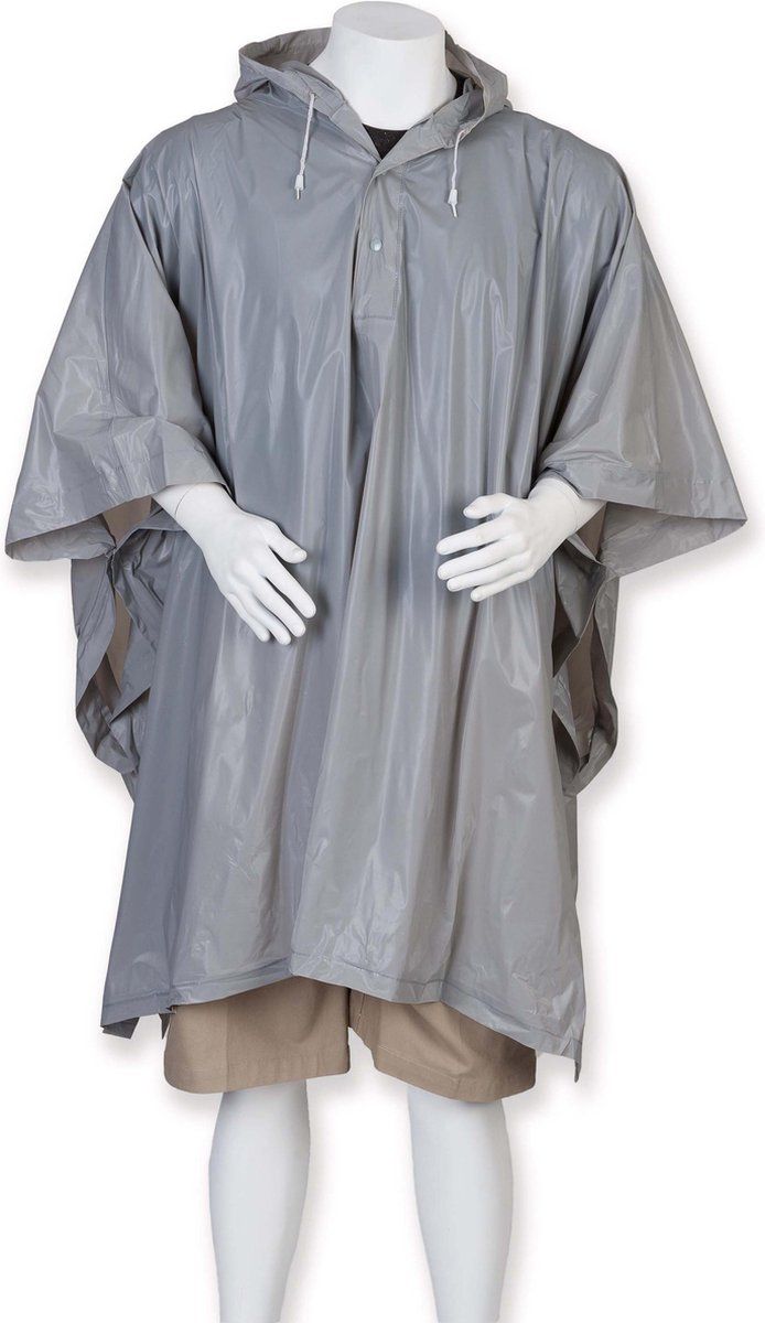 SPLASHMAC Regencape Poncho voor volwassenen Zilver grijs - 8 kleuren