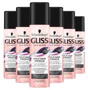 Gliss Kur Split end Miracle Anti-klit spray - 6 x 200 ml - voordeelverpakking