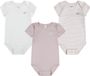 Levi's Bow Body à manches courtes 3 pièces Gris 0-3 mois Enfants