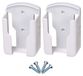 Support pour télécommandes – fixation murale – peu encombrant – blanc – organisateur – idéal pour téléviseur et climatiseur – 2 pièces