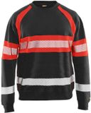 Blåkläder Sweater High Vis 3359-1158 - Zwart/High Vis Rood - XXL