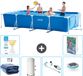 Intex Rectangular Frame Pool - 450 x 220 x 84 cm - Blue