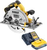 DeWalt DCS 572 H1 Accucirkelzaag 18 V 184 mm borstelloos + 1x Powerstack accu 5.0 Ah + lader
