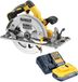 DeWalt DCS 572 H1 Accucirkelzaag 18 V 184 mm borstelloos + 1x Powerstack accu 5.0 Ah + lader