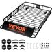 VEVOR Dak Rack Mand Auto Dak Mand Universele 1630 x 990 x 152 mm, Dak Rack Tub 90 kg Laadvermogen Rail Carrier Cargo Bagage Rack Zwart voor Camping, Barbecue, Auto Travel