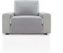 FAVERTI® PEGO fauteuilhoes voor 1-zits of relaxfauteuil, 55 cm, lichtgrijs