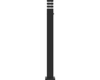 VidaXL Vloerlamp voor buiten met sensor 110 cm aluminium zwart