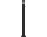 VidaXL Vloerlamp voor buiten met sensor 110 cm aluminium zwart