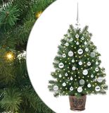 vidaXL Kunstkerstboom met 150 LED, Groen, 95 cm