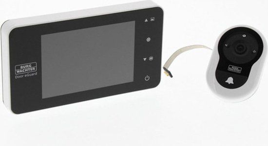 BURG-WÄCHTER Deurbeveiliging Kijkgat met Camera Wit - 4003482373705