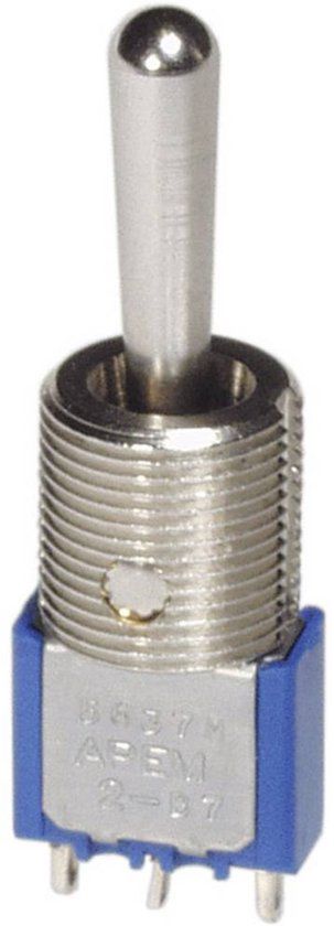 APEM 5647MA Tuimelschakelaar 250 V/AC 3 A 2x (aan)/uit/(aan) Moment/0/moment