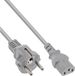 InLine Stroomkabel met C13 plug - grijs - 1 meter
