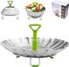 Casserole vapeur inox 14-23 cm