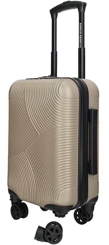Enrico Benetti Louisville Underseater 40x30x20 cm – Afneembare Wielen – 22,5L – ABS – Handbagage - Champagne