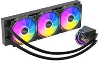 Antec Skeleton 360 ARGB vloeibare CPU-koeler, 360 mm radiator, 3 x 120 mm PWM ARGB-ventilatoren, hydraulische lager, koperen basis, Intel LGA 115X/1200/1700/20XX, AMD AM4/AM5, zwart
