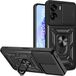 Techsuit Hoesje geschikt voor HONOR 90 Lite - Camshield Back Cover - Zwart