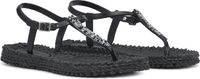 Ilse Jacobsen Slippers met enkelband en glitter CHEERFUL10G - 001 Black