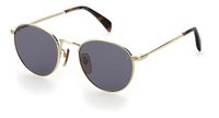 David Beckham Zonnebril 1005/s Heren Cat.3 Rond RVS Goud/Grijs