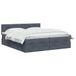 vidaXL - Opbergbed - met - hoofdeinde - 2 - st - Donkergrijs