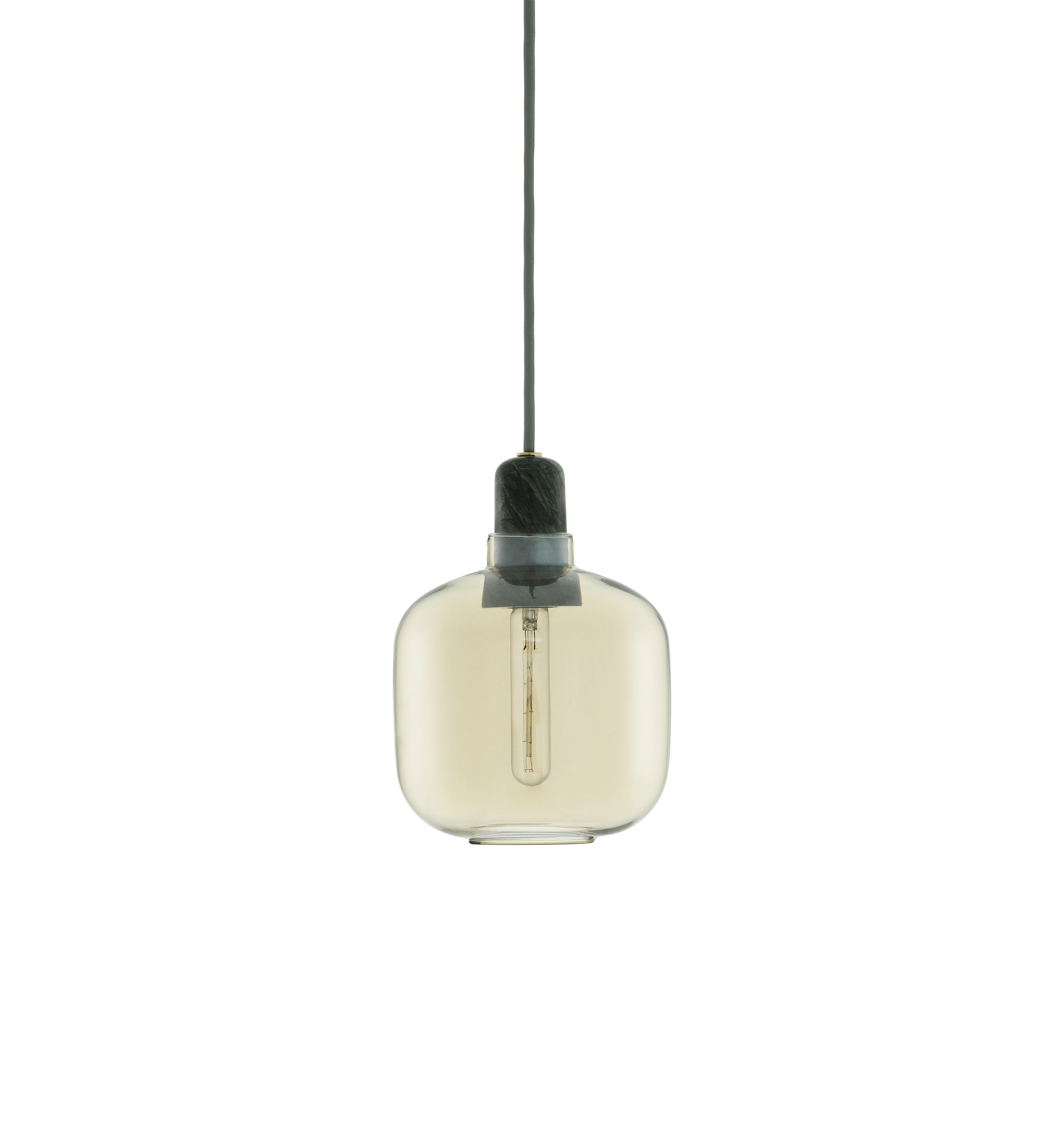 Normann Copenhagen amp lamp 17 cm - goud/groen