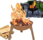 Merkloos / Sans marque Wan GmbH Rustieke vuurschaal - 43 cm - staal - Roest
