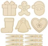 SUNNYSUE 101-18 - houten wasknijpers, 6-delig