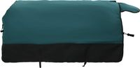 vidaXL Paardendeken Donkergroen en Zwart 145 cm Polyester