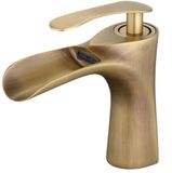 Unyqoos® Robinet cascade classique en laiton pour salle de bain avec commande simple