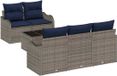 vidaXL Tuinbank Set Grijs 55 x 55 x 37 cm Metaal