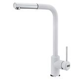 FRANKE Keukenkraan Sirius Side pull-out (115.0476.826) chroom/poolwit