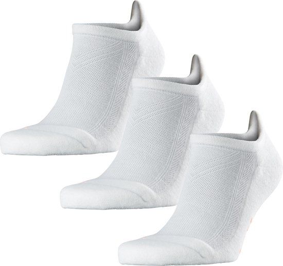 FALKE Cool Kick Bundle 3-Pack sneakersokken unisex wit - maat 44-45