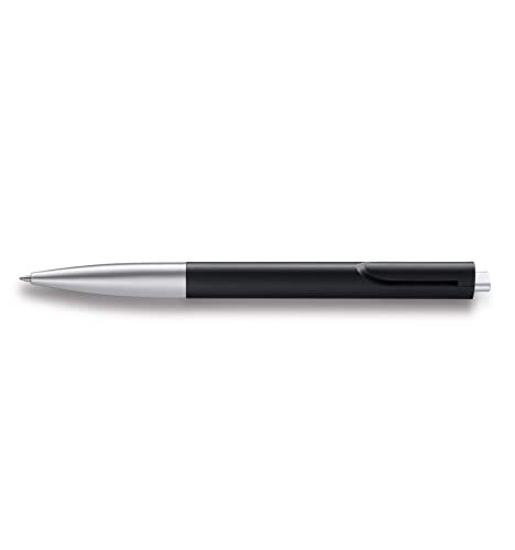 LAMY noto balpen 283 - Kuli in de kleur zwart-zilver met drukmechanisme - met grote vulling - lijnbreedte M