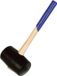 Ideal - Marteau en caoutchouc ovale - 370mm - Avec manche en bois