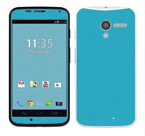 Royal Sticker RS.89629 Sticker voor Motorola Moto X, Motief Light Blue