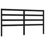 VidaXL Hoofdbord Zwart Grenenhout 206x4x100 cm