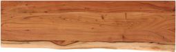 vidaXL Tafelblad rechthoekig natuurlijke rand 140x40x2,5 cm acaciahout