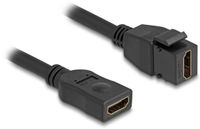 Delock HDMI Keystone module - HDMI 2.1b Female naar HDMI 2.1b Female - 0.20 meter - Zwart