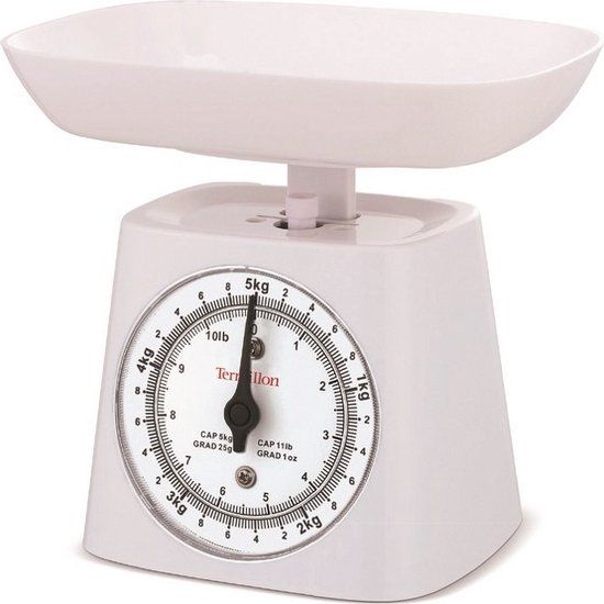 Terraillon Classic Basic Wit Aanrecht Rechthoek Mechanische keukenweegschaal
